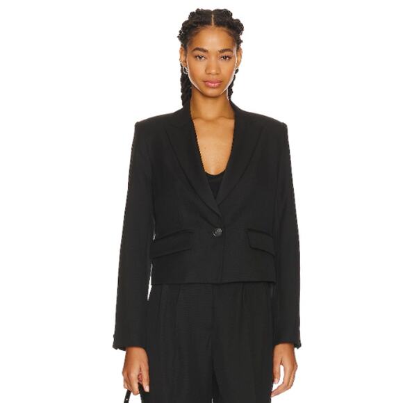 New Rag & Bone Valerie Wool Blazer in Black Size 00 New with Tags - Picture 3 of 8